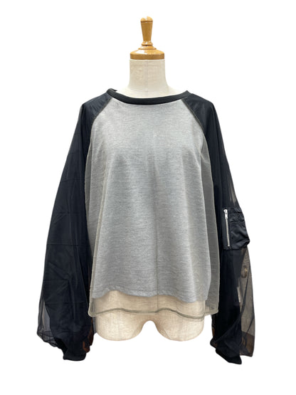 チュールレイヤードトップス