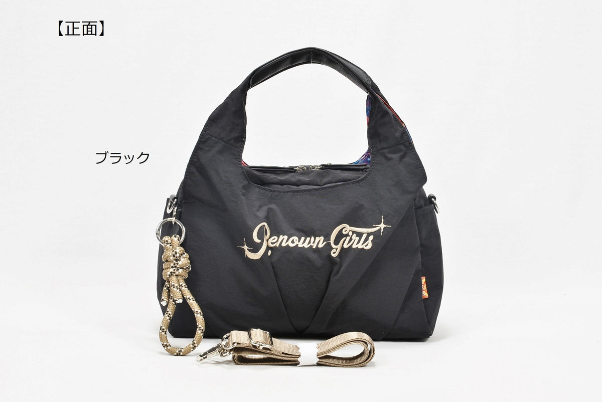 LAMBMOOE  レナウン娘ロゴ刺繍2Wayボストン
