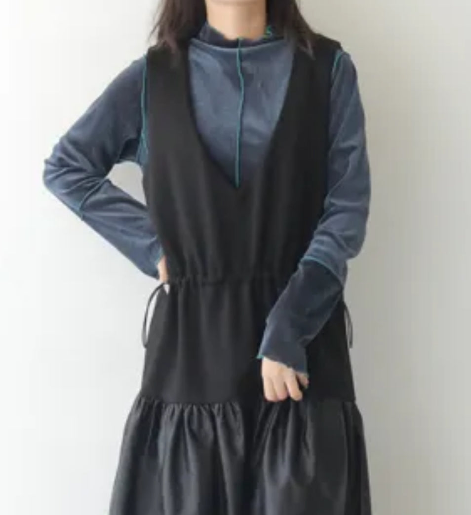 vingtrois メッシュベロアスキンTOPS