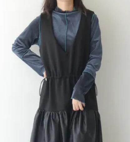 vingtrois メッシュベロアスキンTOPS