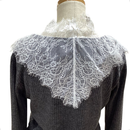 ◎Eimee Law レースカラーリブカットソー