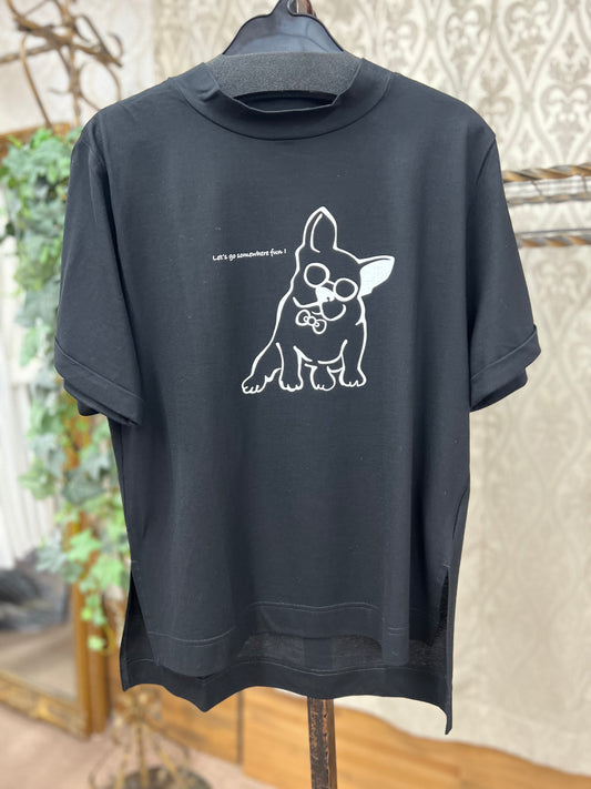 Chris montez
フレンチブルプリントＴシャツ