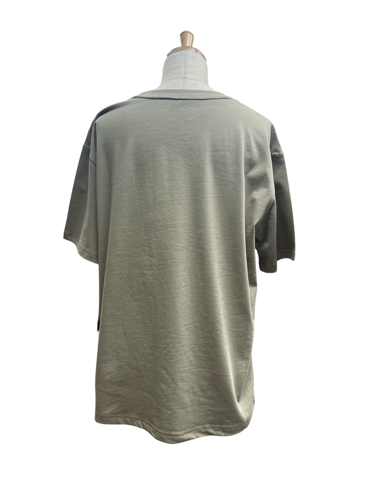 Anna Nicola モナリザ刺繍カットソー