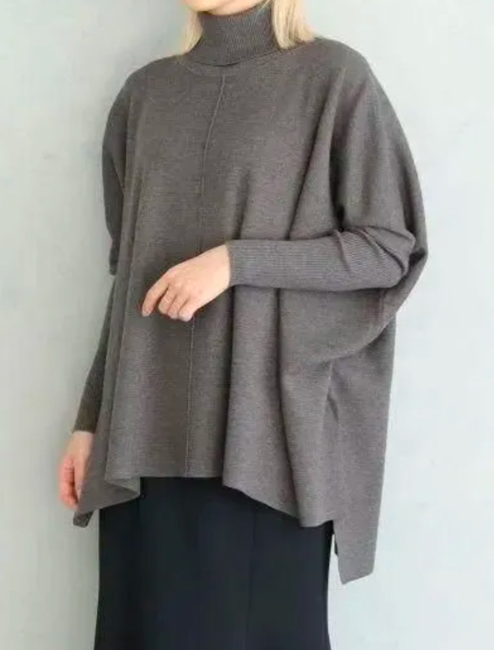 vingtrois 抗菌ポンチョニット