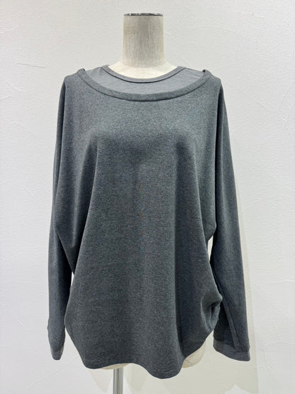 ☆予約CYANレイヤーネックドルマンtops【即日決済で次から使える10％還元クーポンもらえます】