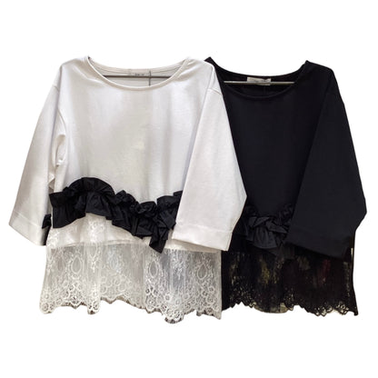 ◎Eimee Law ヘムフリルレースTOPS