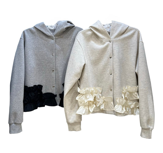 ◎Eimee Law ギャザーフリルヘムフーディー