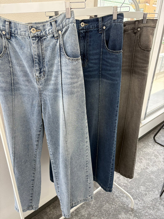 ☆予約CYAN　ソフトデニムピンタックワイド【即日決済で次から使える10％還元クーポンもらえます】