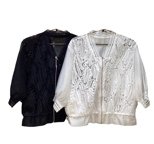 ◎【再入荷】シアー刺繍JK