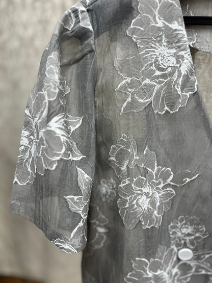 花柄シアーJK