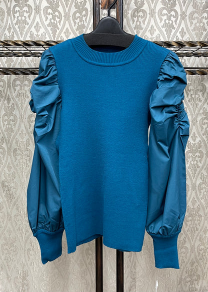 DOS DIOSASリブ袖パフニット