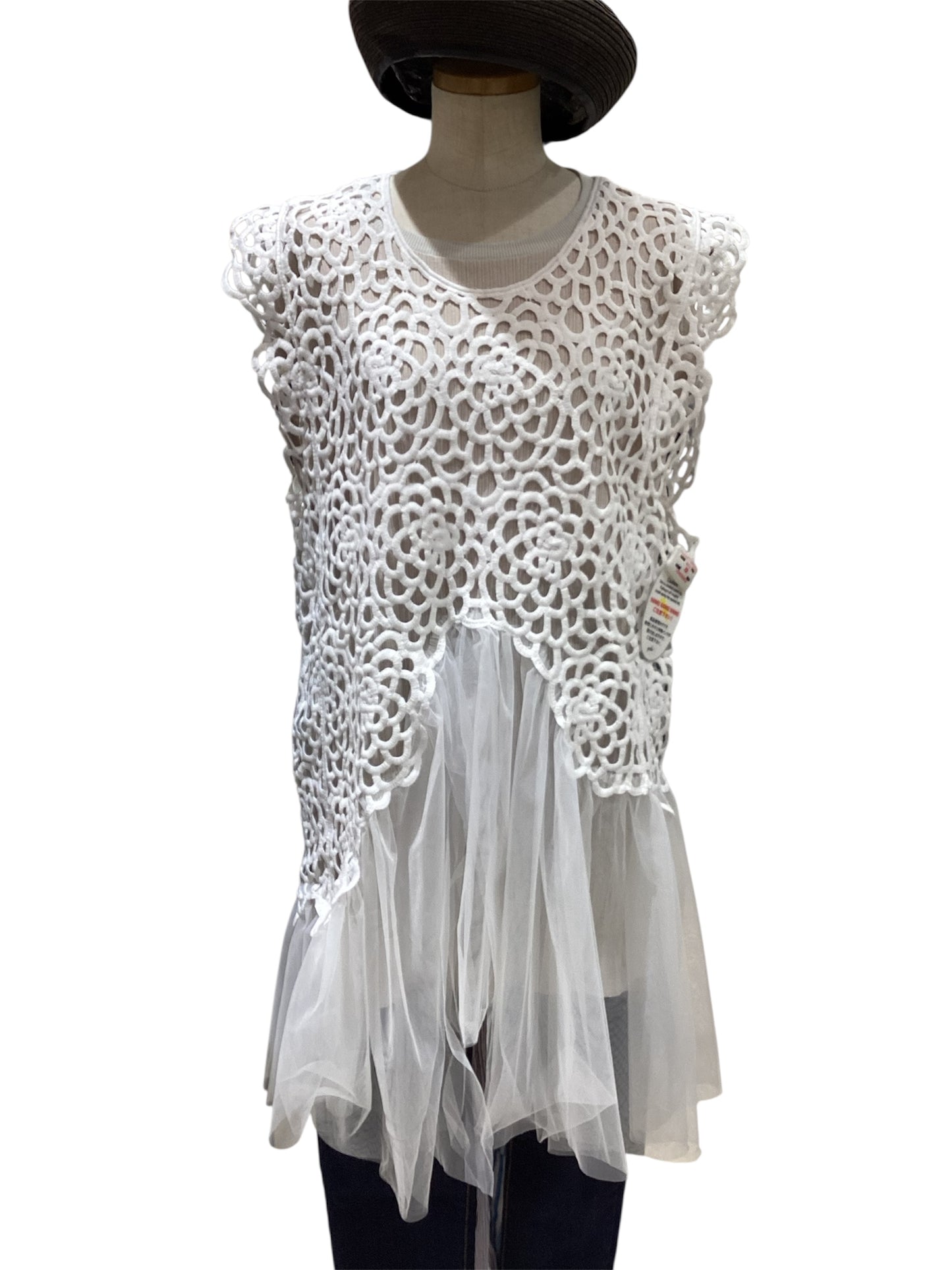 ◎レース＆チュールドッキングTOPS