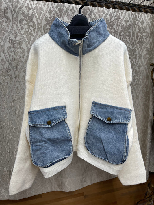 デニムドッキングニットC/D