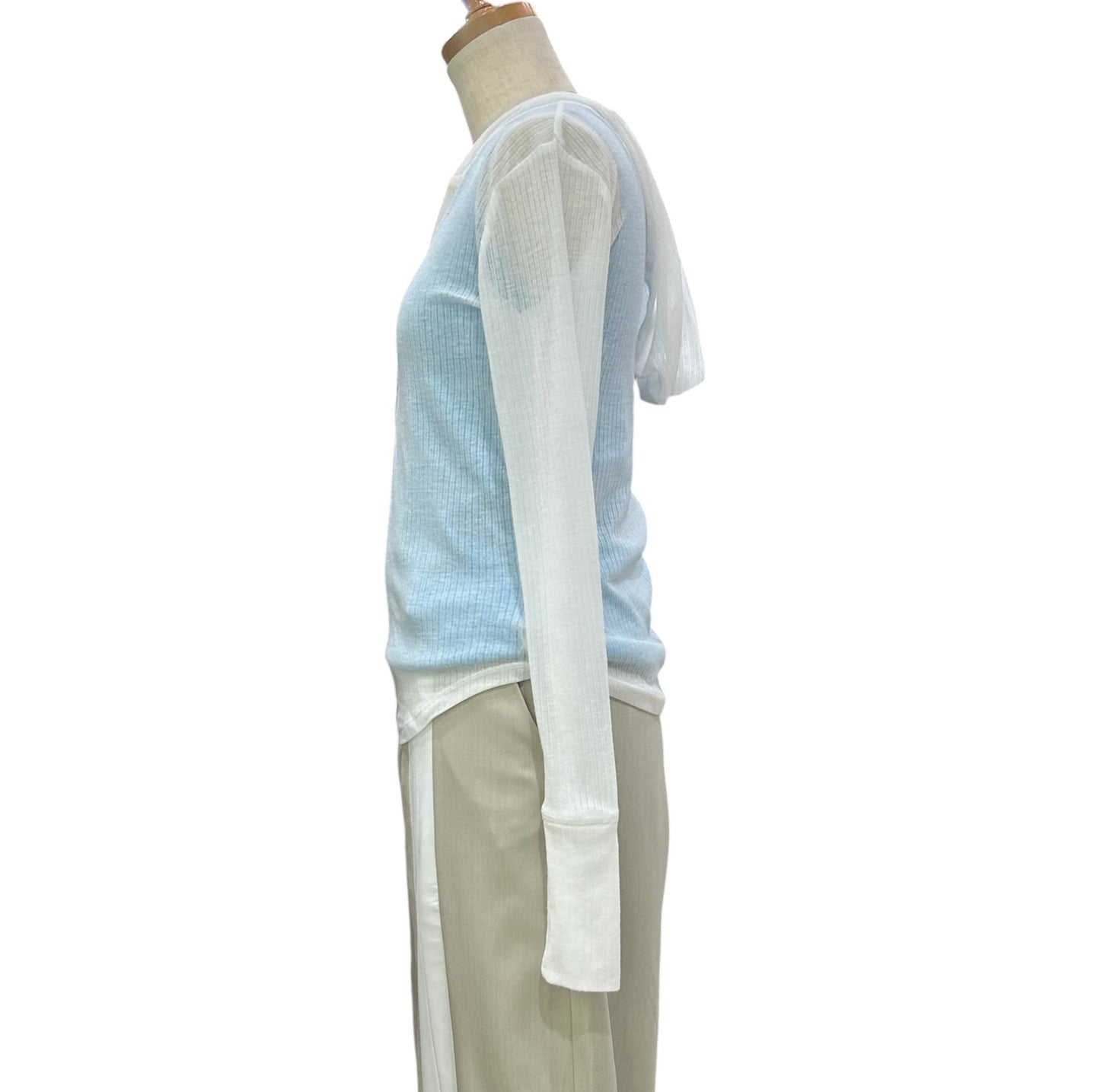 ◎無地シアーフーディーロンT