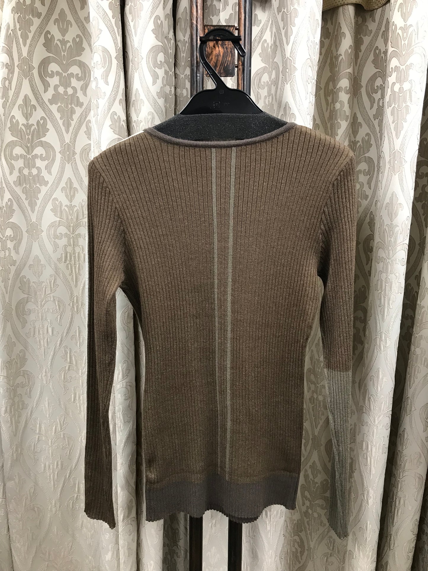 ブロック配色リブニット