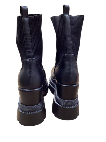 ◎ふかふかクッション入りニットショートブーツ