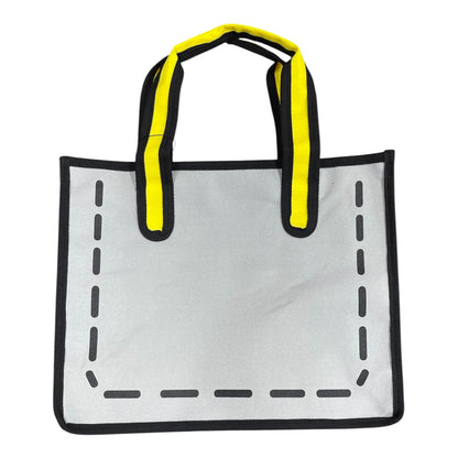 だまし絵ステッチキャンバスBAG(大)