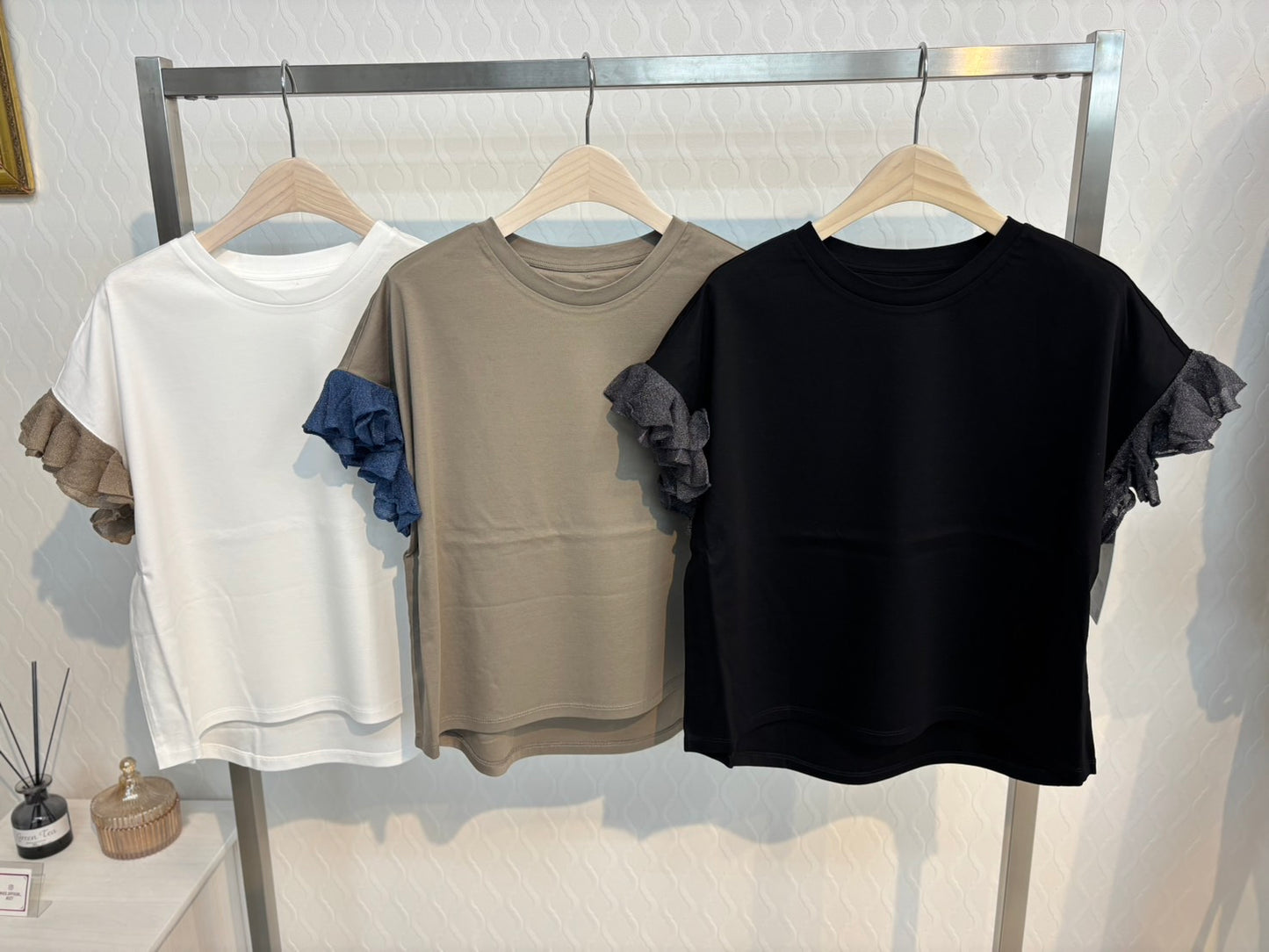 EGLANTINE 袖ニットカットソー