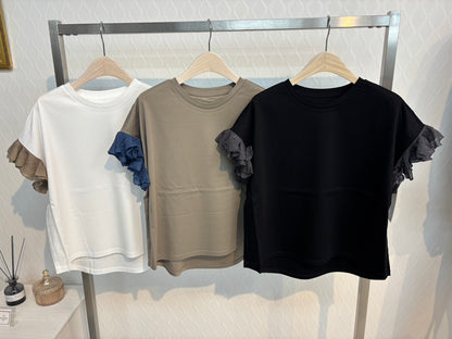 EGLANTINE 袖ニットカットソー