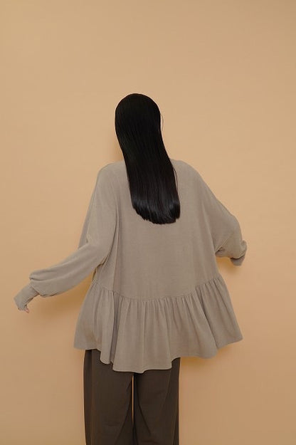 ⭐︎【予約商品】CYAN ラウンドギャザーウォームドルマンTOPS 即日決済10%クーポン還元🎁