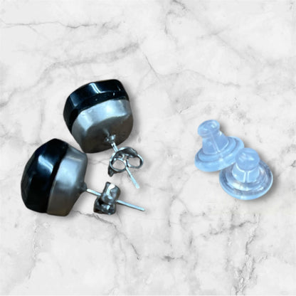 couleur ジュエリーカットオニキス　ピアス From Italy【次から使える10%還元クーポンつき】