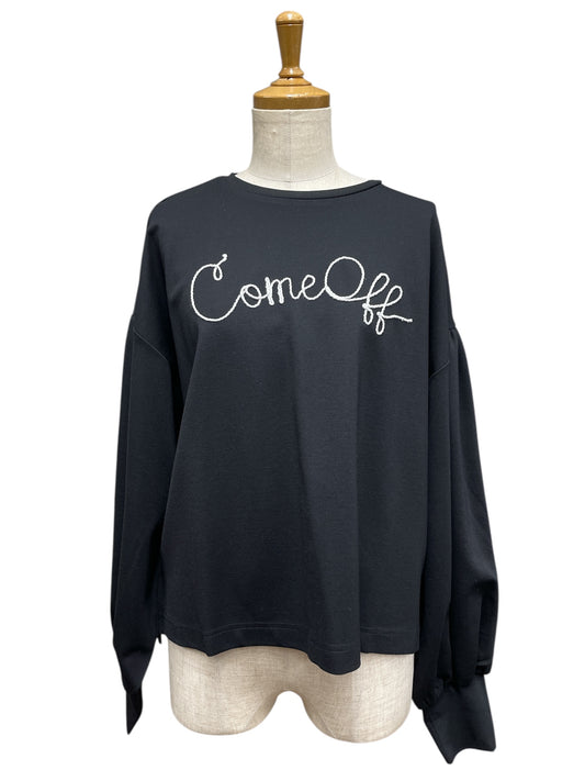 vingtroisコード刺繍プルオーバー