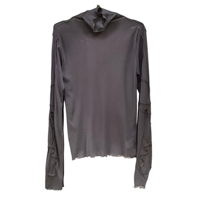 ◎袖コード刺繍ハイネックPO