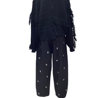 ◎小花柄刺繍コクーンイージーPT