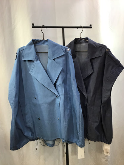 ☆vingtroisデニムライクオーバーベスト