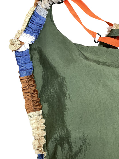 ◎REHERSALL フリルラインナイロンバッグ