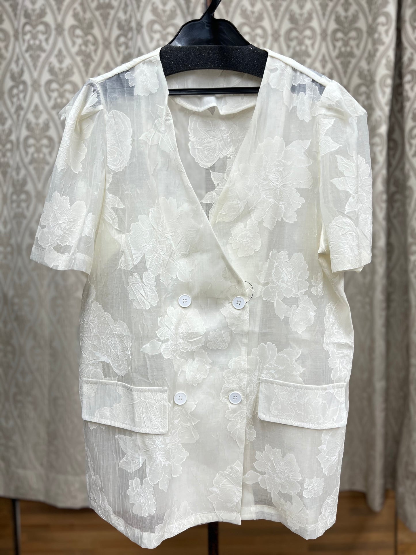 花柄シアーJK