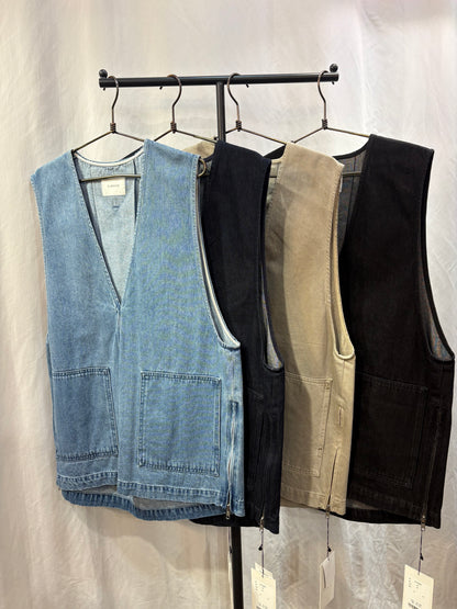 ☆CLOCHEサイドZIPデニムベスト