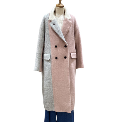 ◎Eimee Law Wシャギー配色ロングコート