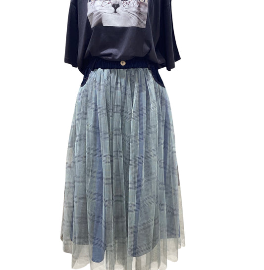 ◎チェックチュールロングSK