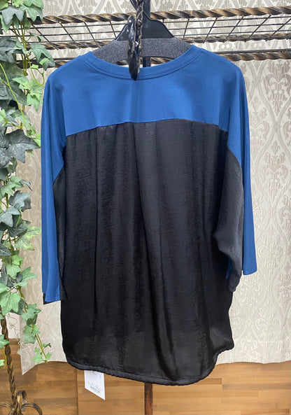 DOLLUPOOPS箔プリント配色ドルマンTOPS