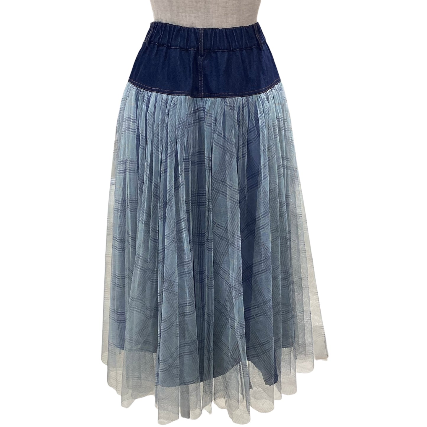 ◎チェックチュールロングSK