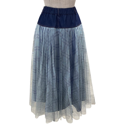 ◎チェックチュールロングSK