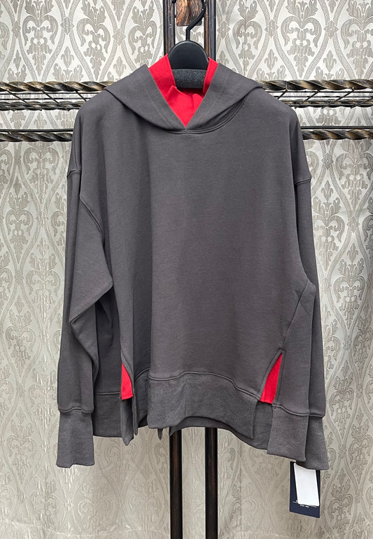 C'EST MOI裏毛配色パーカー