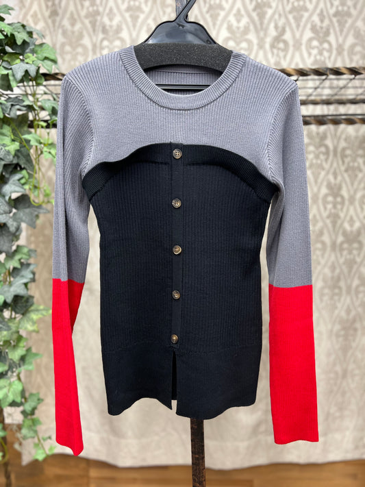 ビスチェドッキングリブニットPO