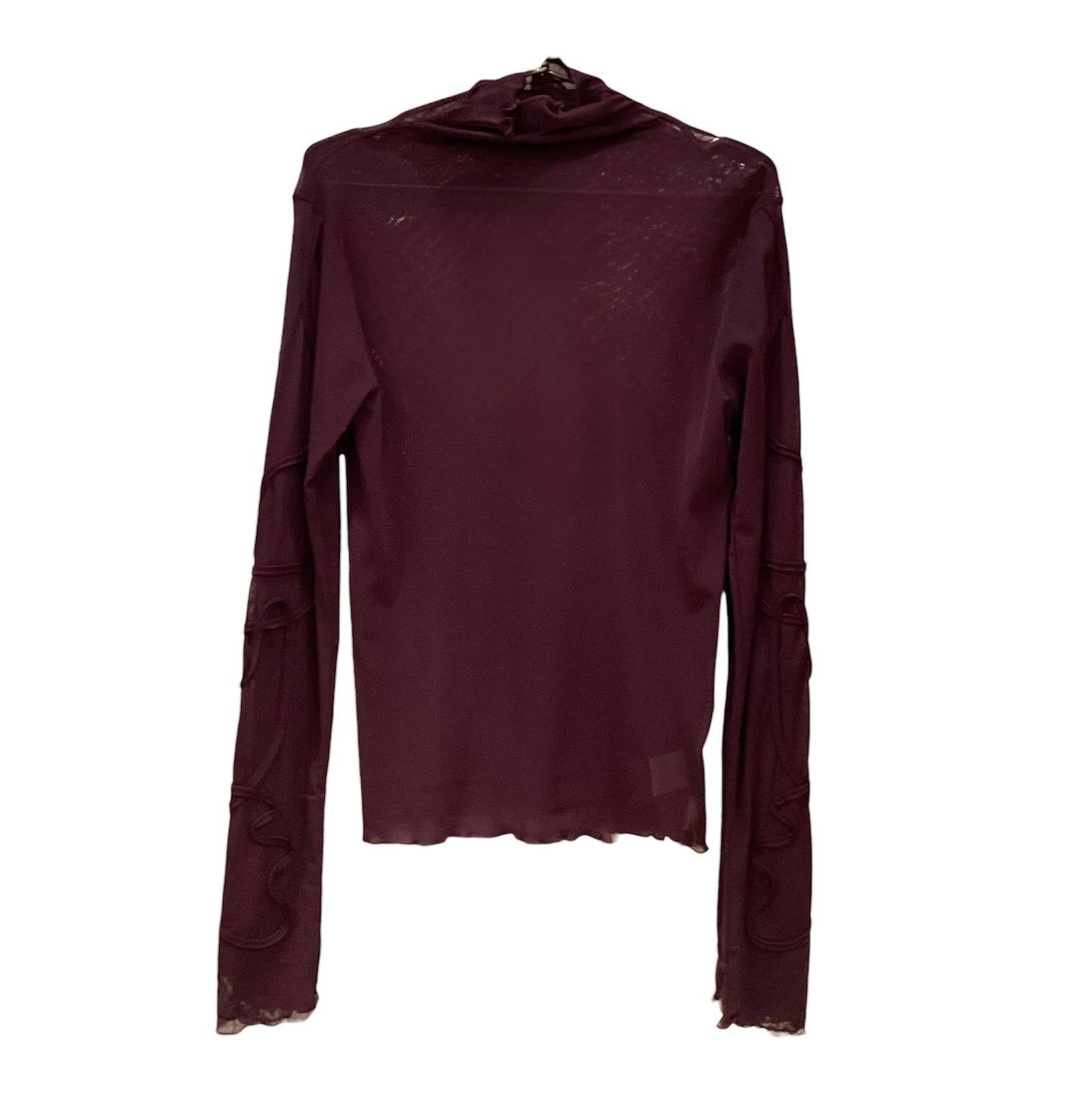 ◎袖コード刺繍ハイネックPO