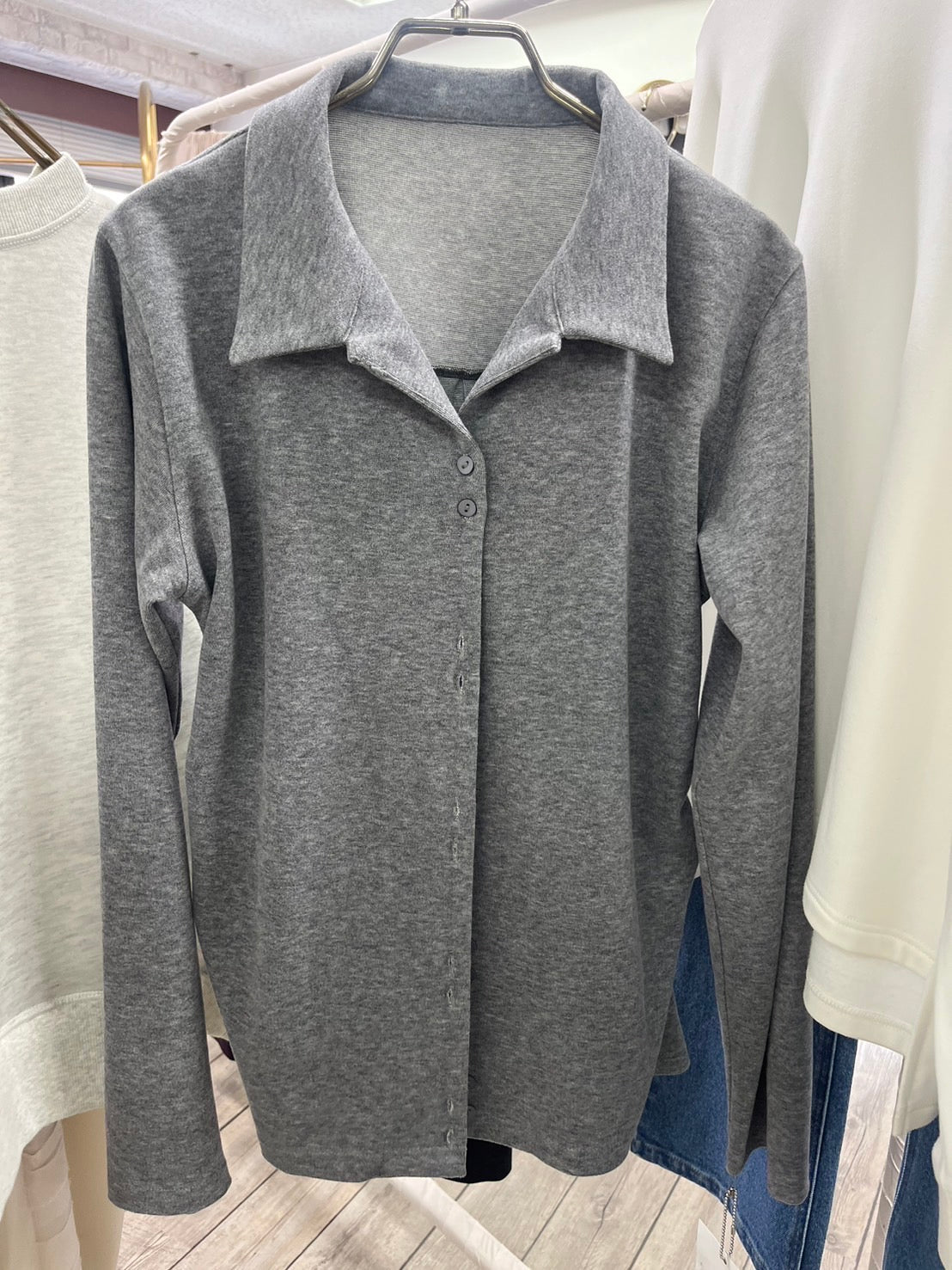 ☆予約商品ANNA KERRY ダブルボタンカットソーシャツ【10月末入荷予定】
