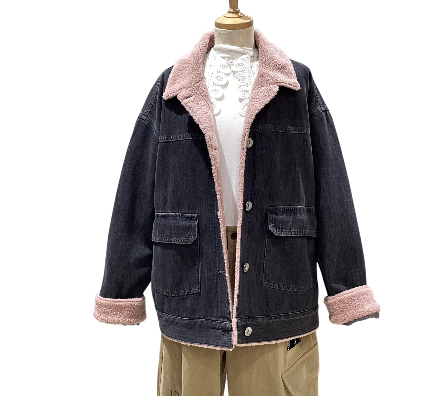 ◎Eimee Law デニム＆ボアJK