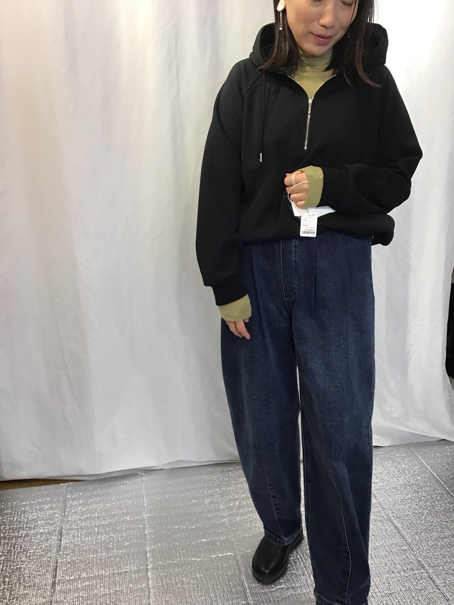 SALE☆PASSIONE ハーフジップパーカー