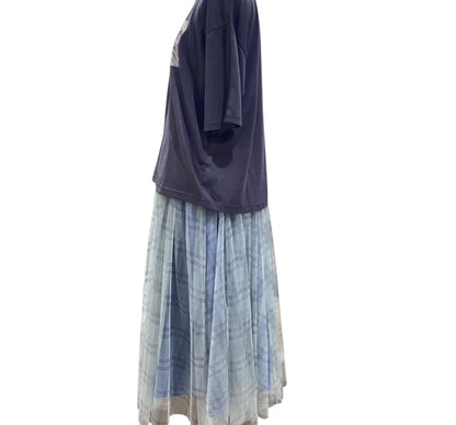 ◎チェックチュールロングSK