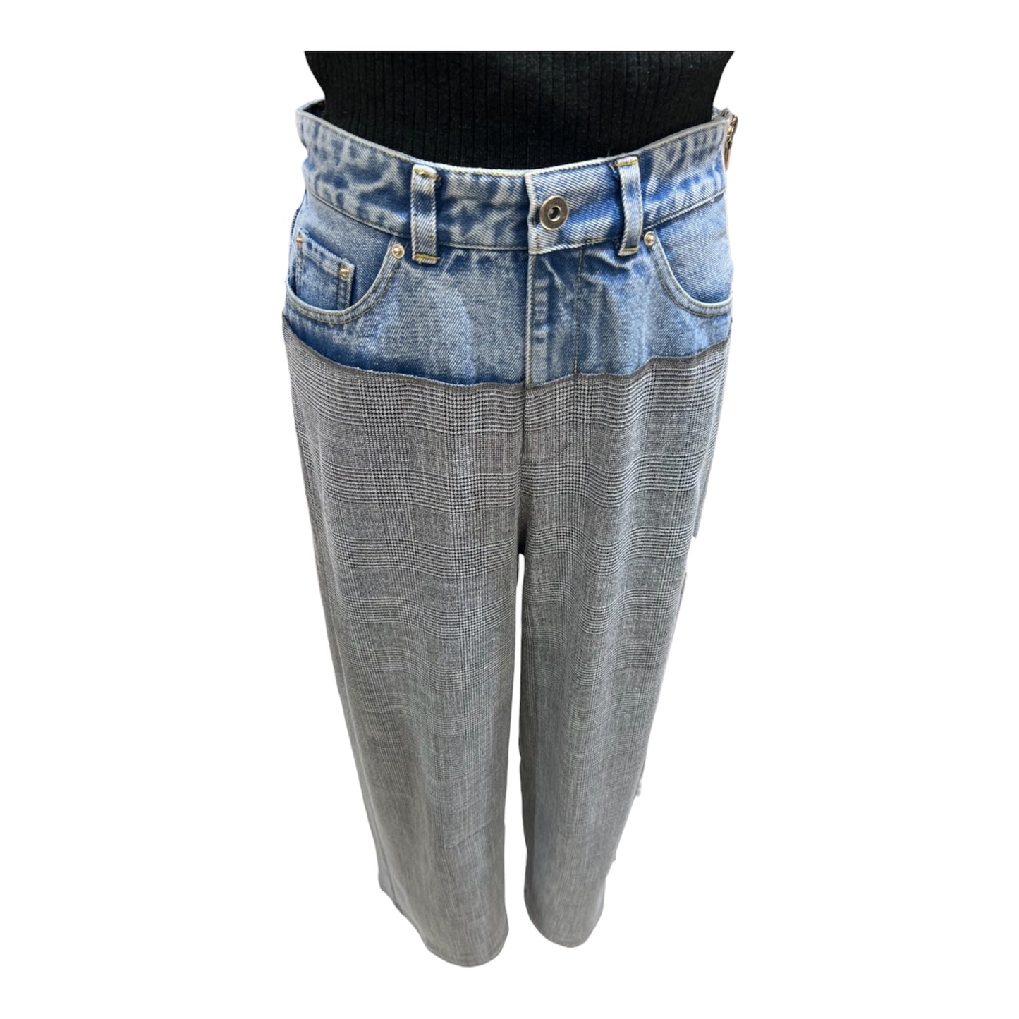 ◎Eimee Lawデニム切替サイドZIPパンツ