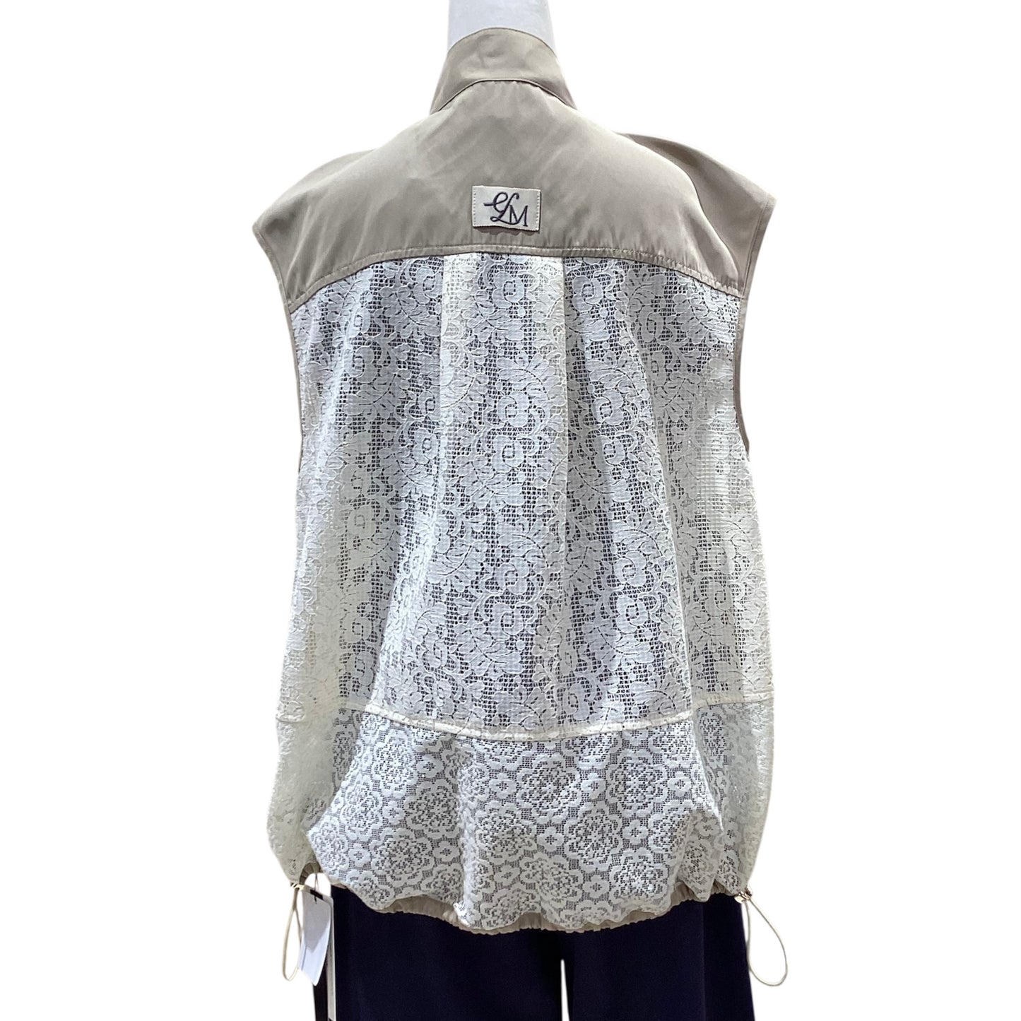 ◎Eimee Law メッシュレーススタンドカラージレ