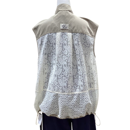 ◎Eimee Law メッシュレーススタンドカラージレ