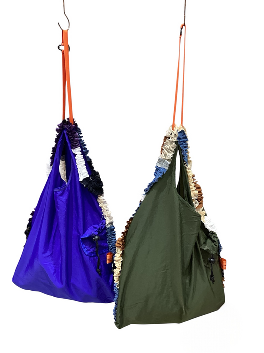 ◎REHERSALL フリルラインナイロンバッグ