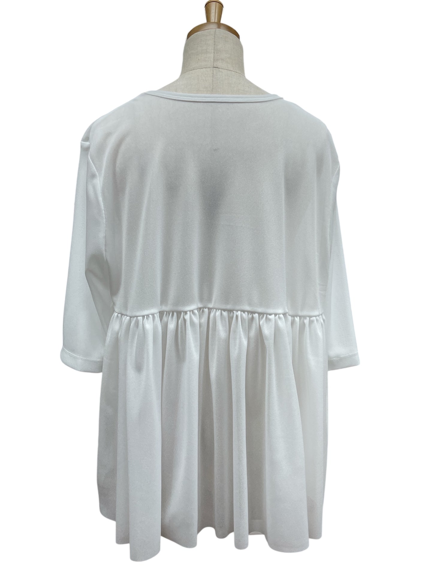 ATELIER SIX カラーワイドメッシュギャザーPO