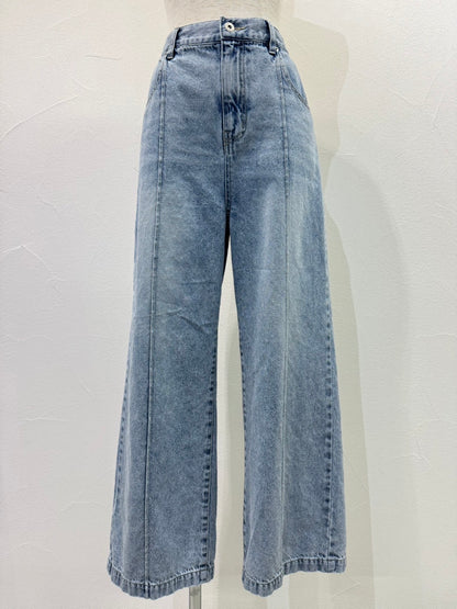 ☆予約CYAN　ソフトデニムピンタックワイド【即日決済で次から使える10％還元クーポンもらえます】